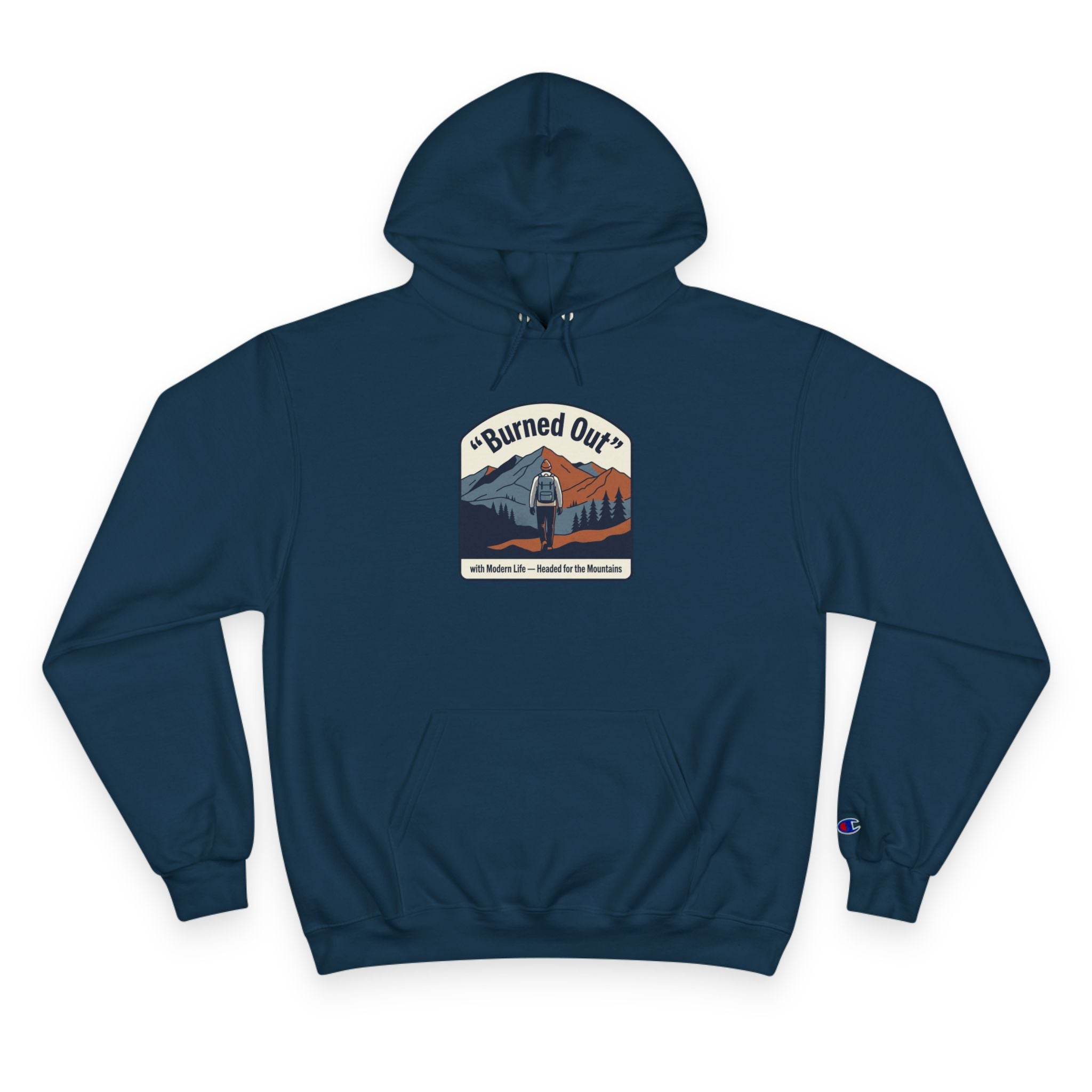 Champion Hoodie - 'Traded Deadlines for Treelines' Outdoor Arborist Graphic Hoodie