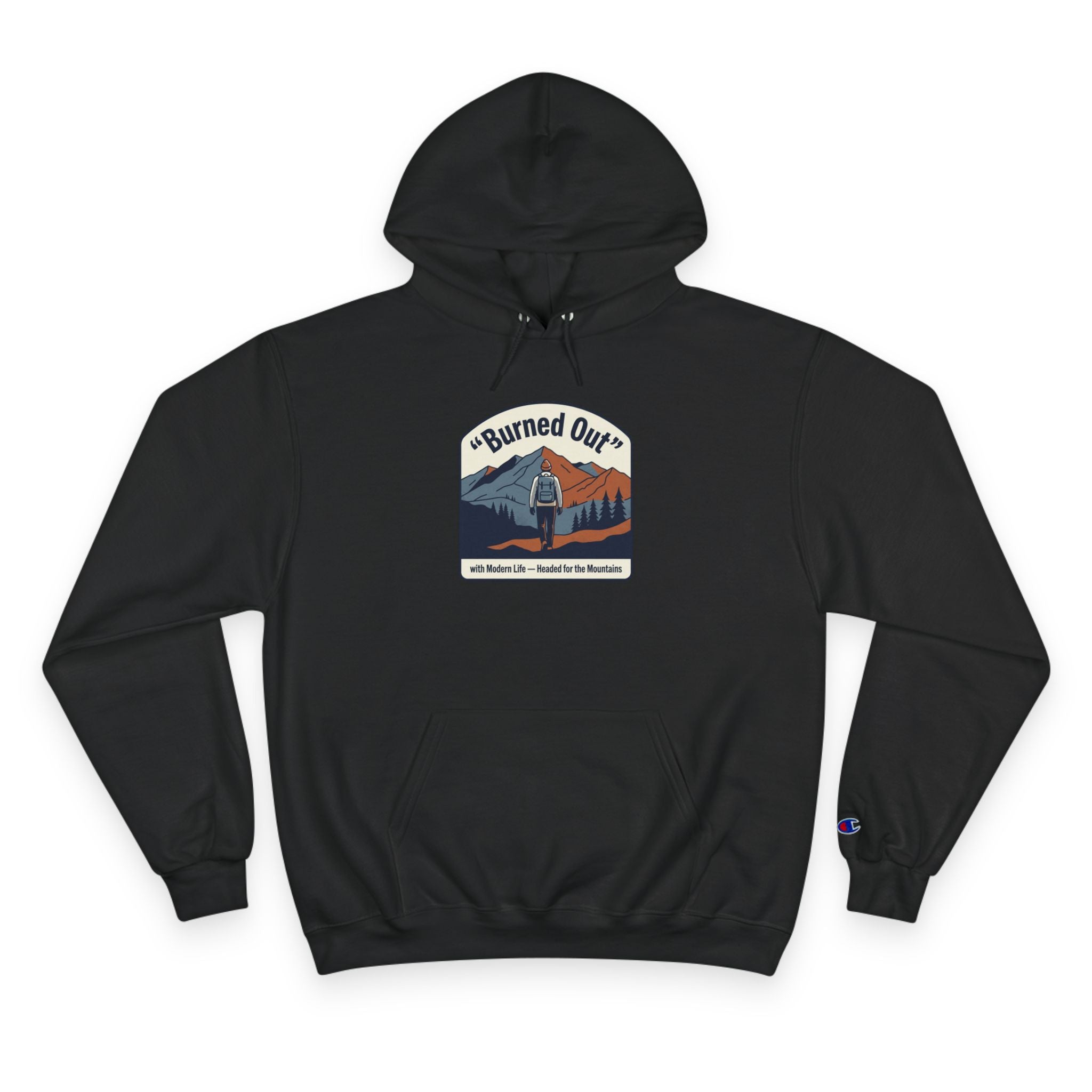 Champion Hoodie - 'Traded Deadlines for Treelines' Outdoor Arborist Graphic Hoodie