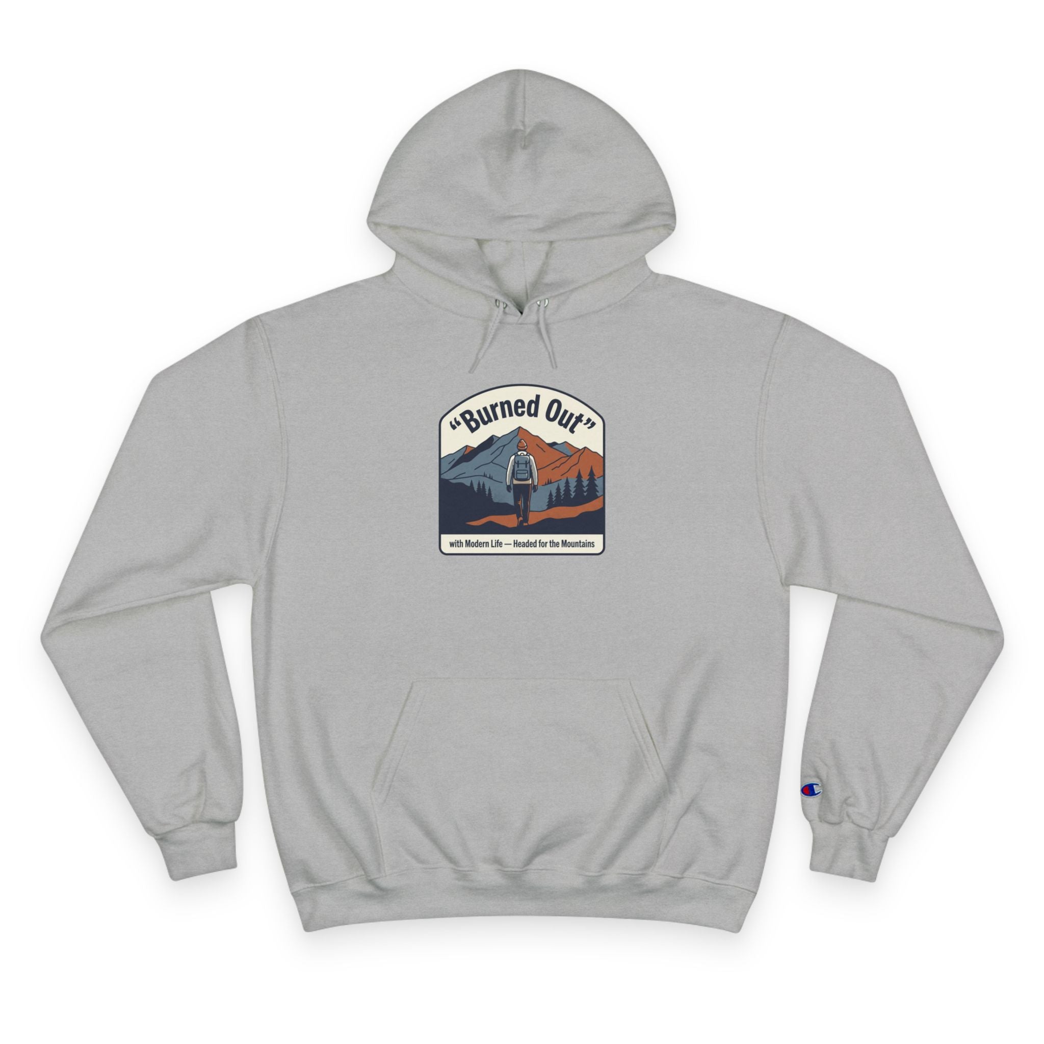 Champion Hoodie - 'Traded Deadlines for Treelines' Outdoor Arborist Graphic Hoodie