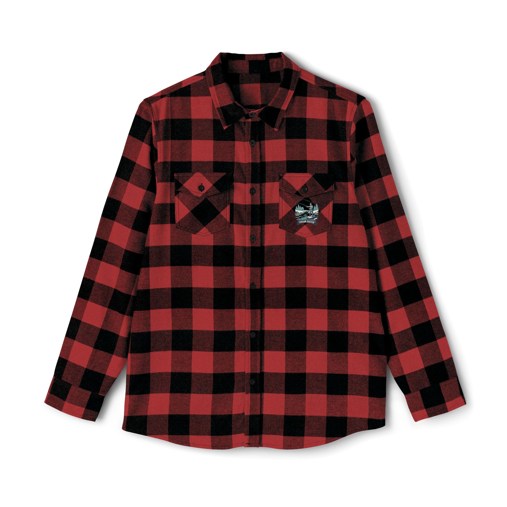 Green Buffalo Plaid Flannel Shirt — Classic Casual Lumberjack Button-Up