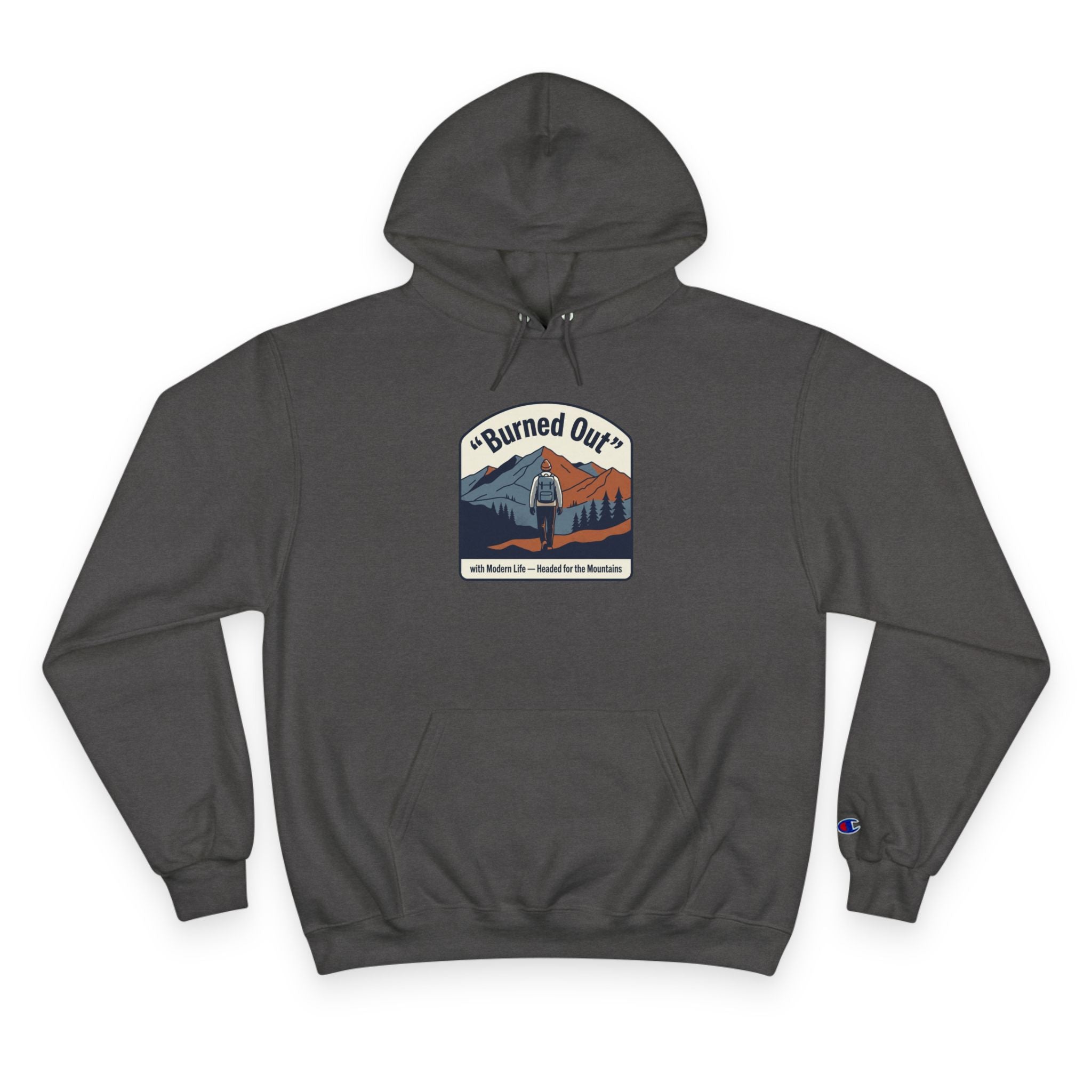 Champion Hoodie - 'Traded Deadlines for Treelines' Outdoor Arborist Graphic Hoodie