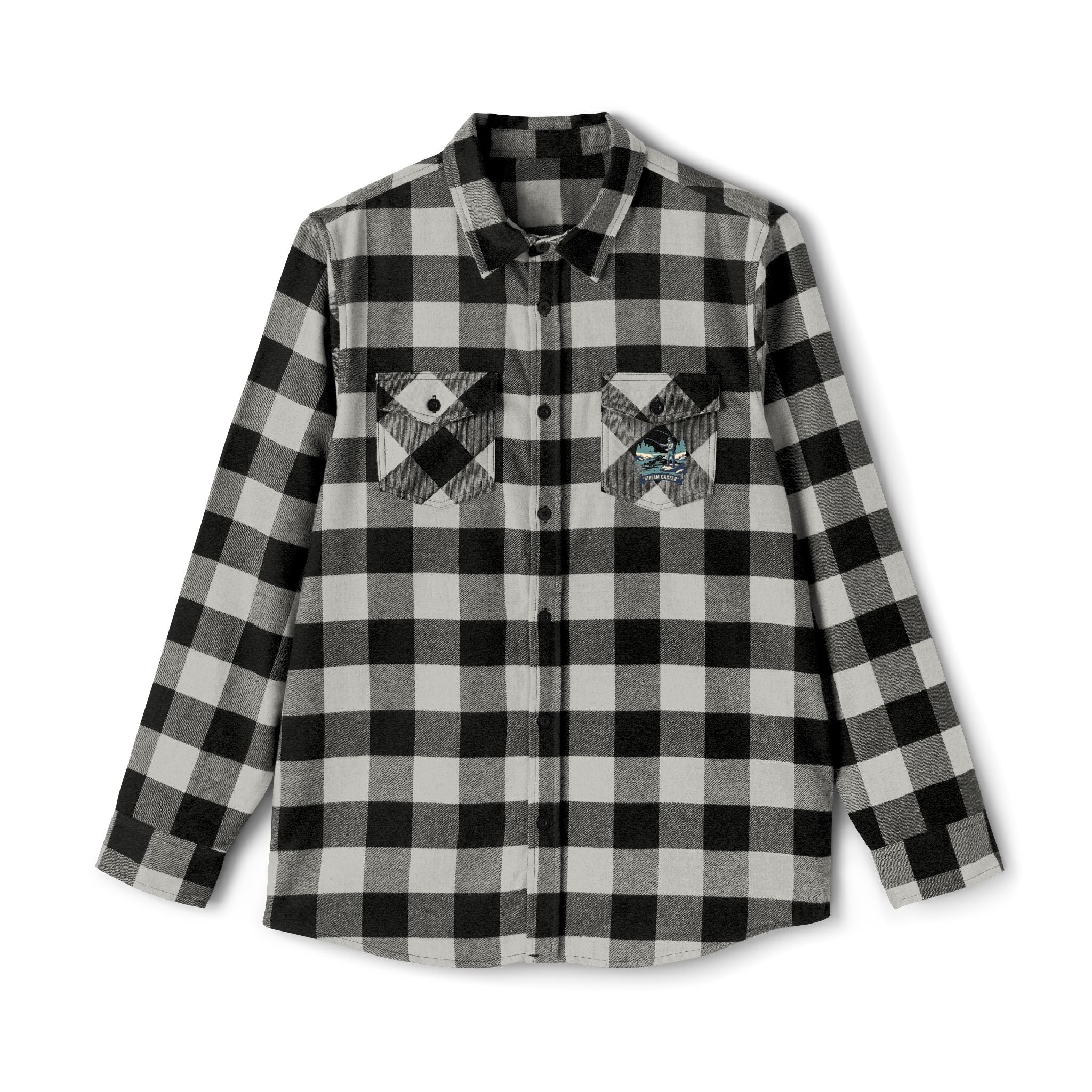 Green Buffalo Plaid Flannel Shirt — Classic Casual Lumberjack Button-Up