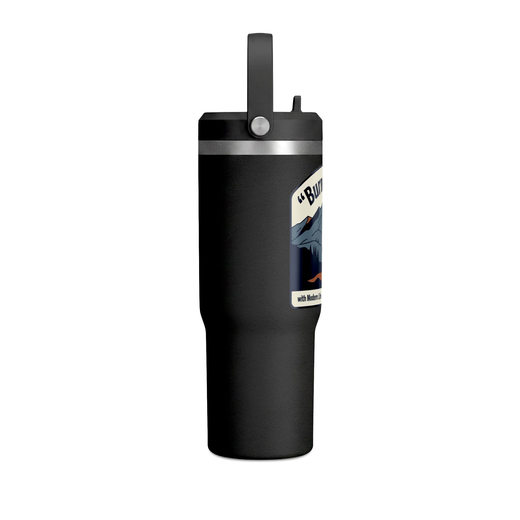 Burned Out Hiker 32oz Tumbler – Adventure Travel Insulated Cup