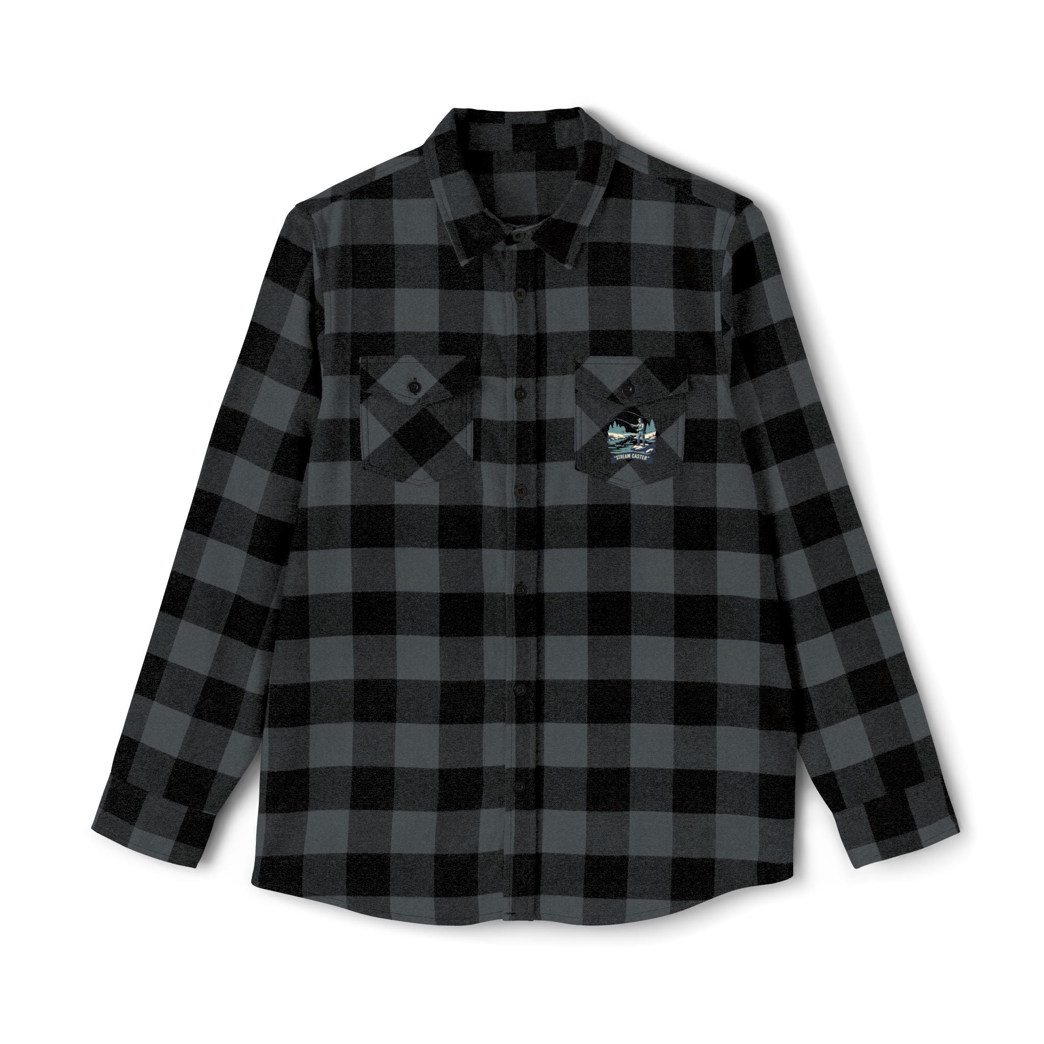 Green Buffalo Plaid Flannel Shirt — Classic Casual Lumberjack Button-Up